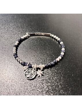 Brosway Italia Chakra Compass Bracelet - Blue Goldstone & Silver never worn